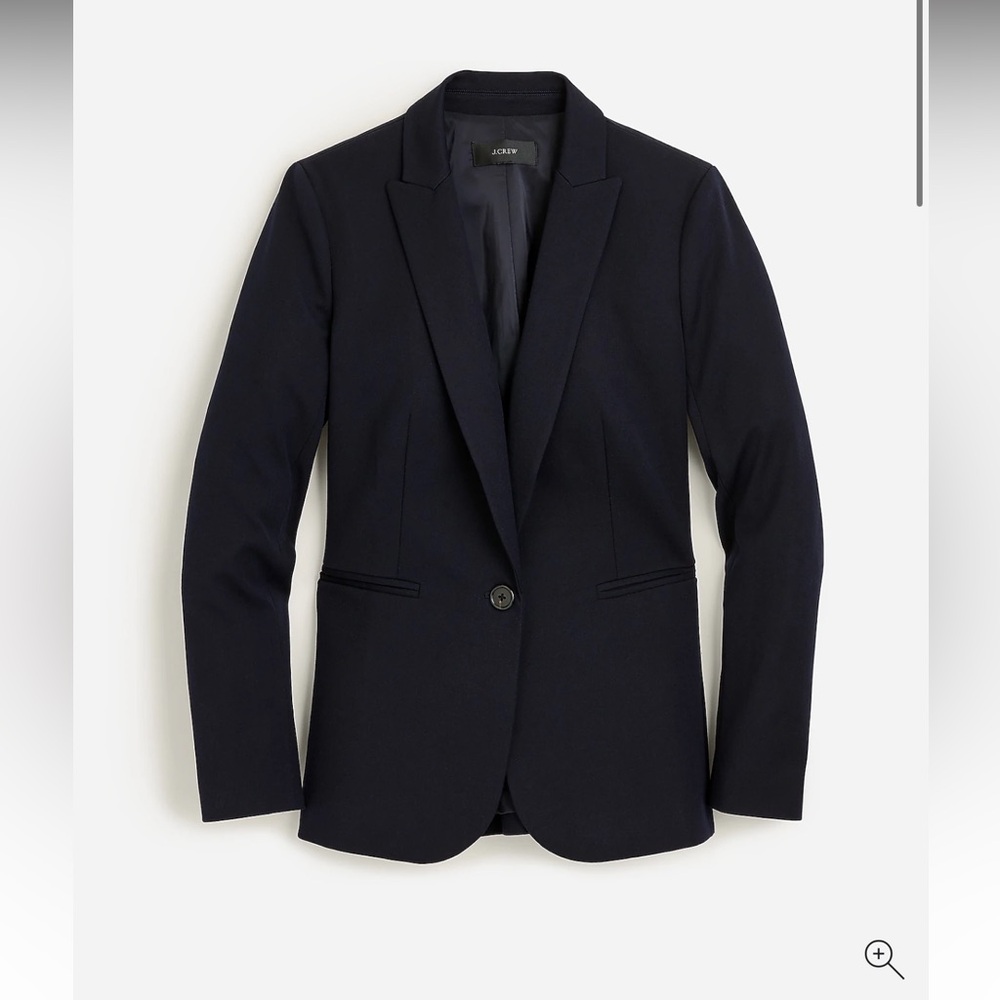 perfect condition j crew parke blazer in bi-stretch cotton blend